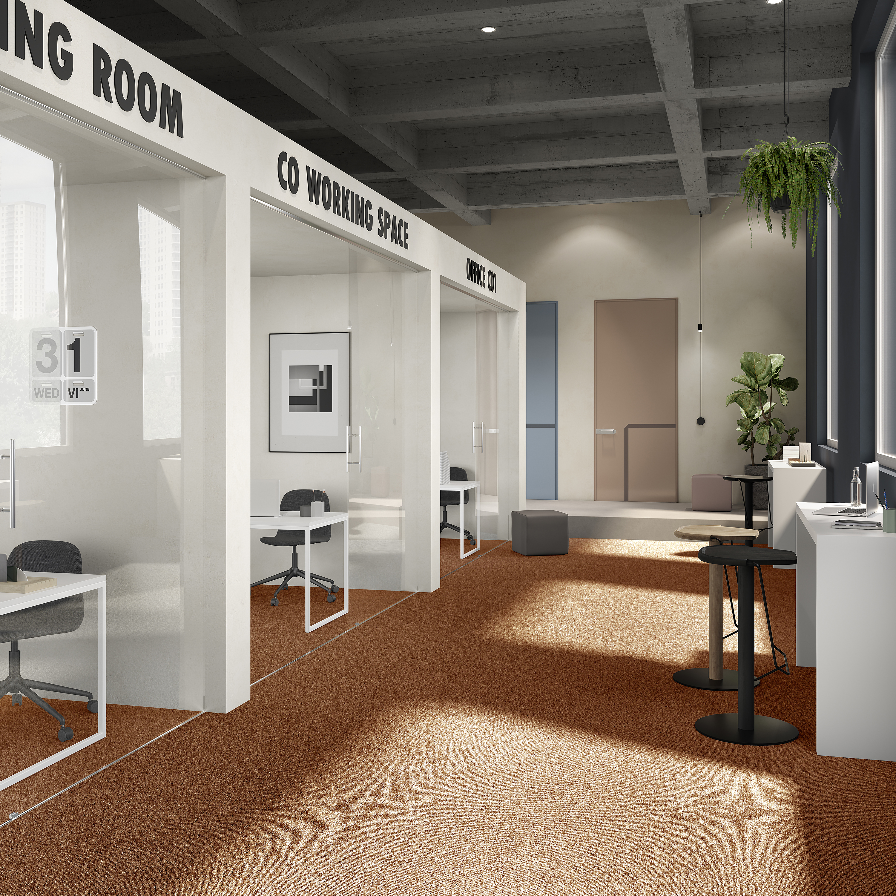 Ковровая плитка Medusa Tile 84 (500*500*5 мм) — купить в Березовском