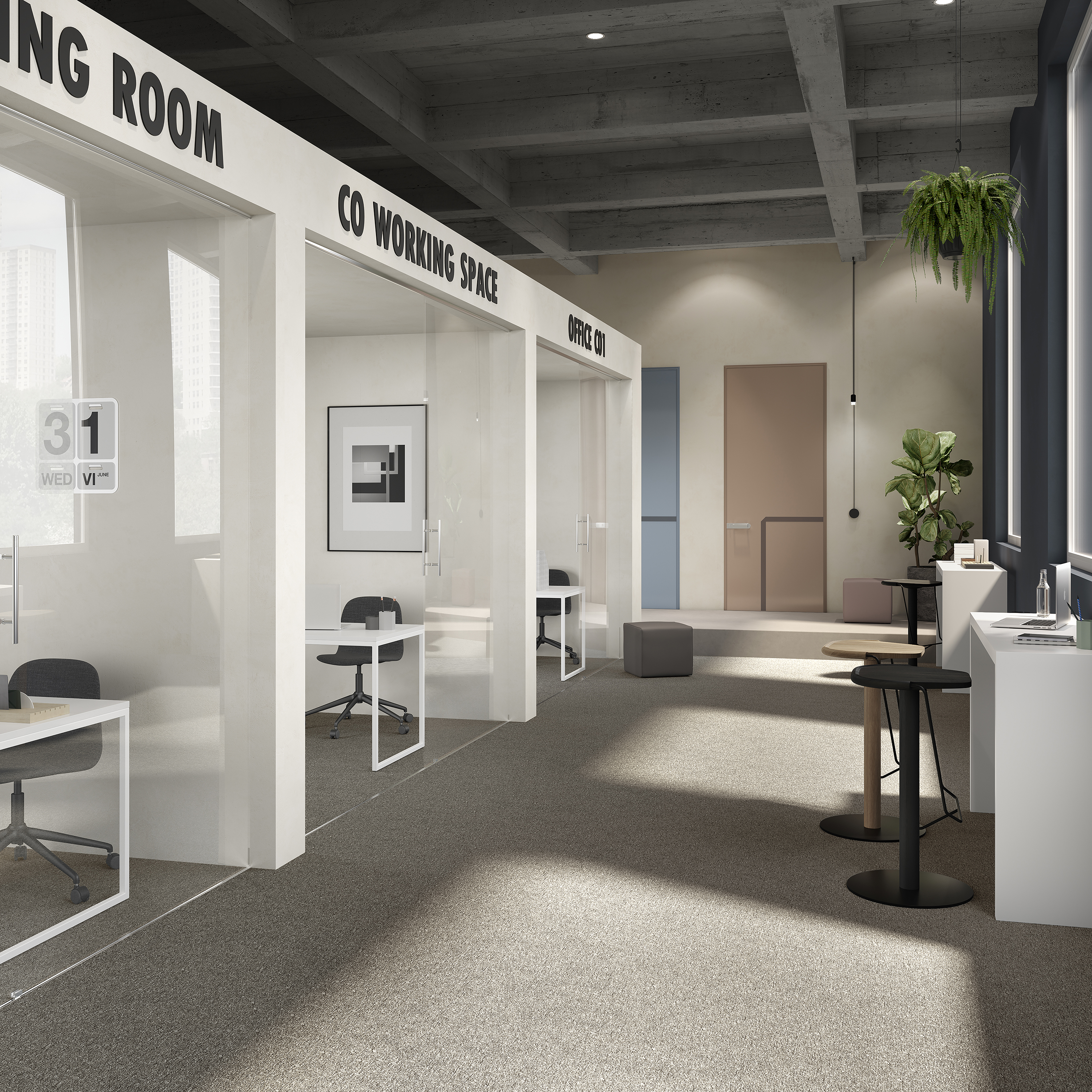 Ковровая плитка Medusa Tile 40 (500*500*5 мм) — купить в Березовском