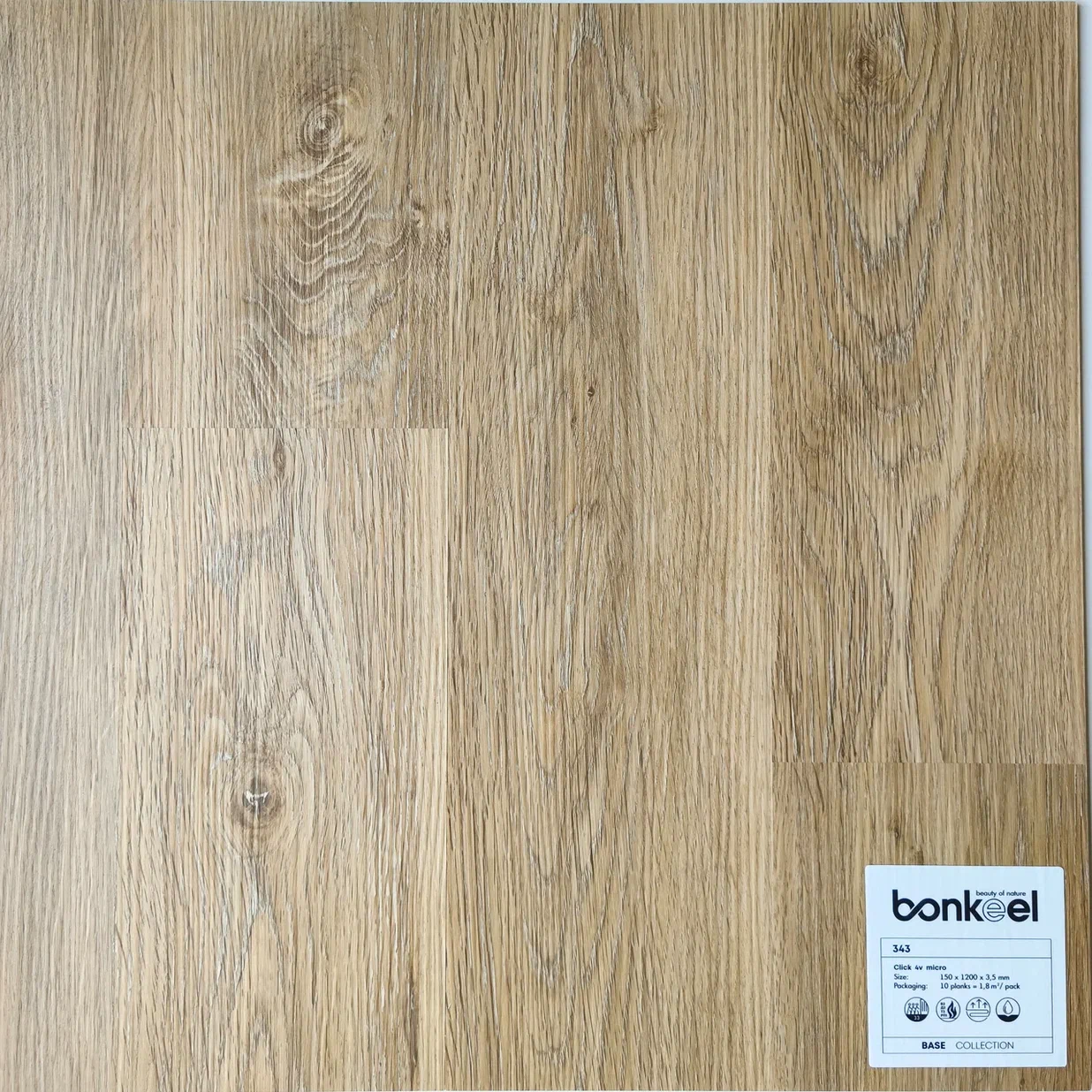 Плитка ПВХ "Bonkeel" Base New 343 (1220*150*3,5 мм) — купить в Березовском