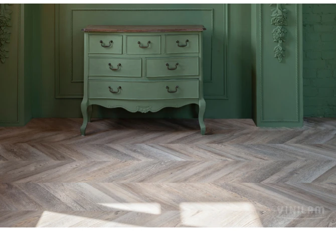 Кварц-винил Шеврон Шампань (690*115*2,5 мм) — купить в Березовском