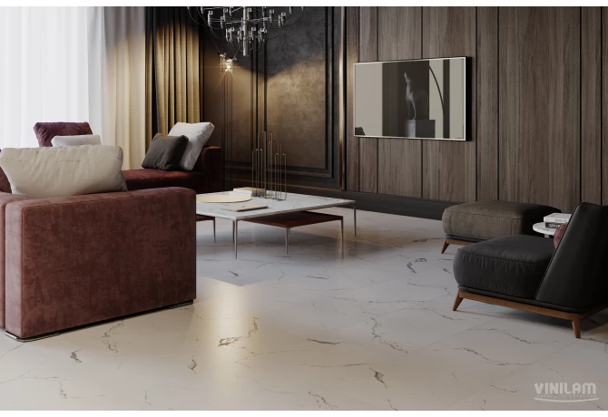 Кварц-винил Итальянский Мрамор (950*480*2,5 мм) — купить в Березовском