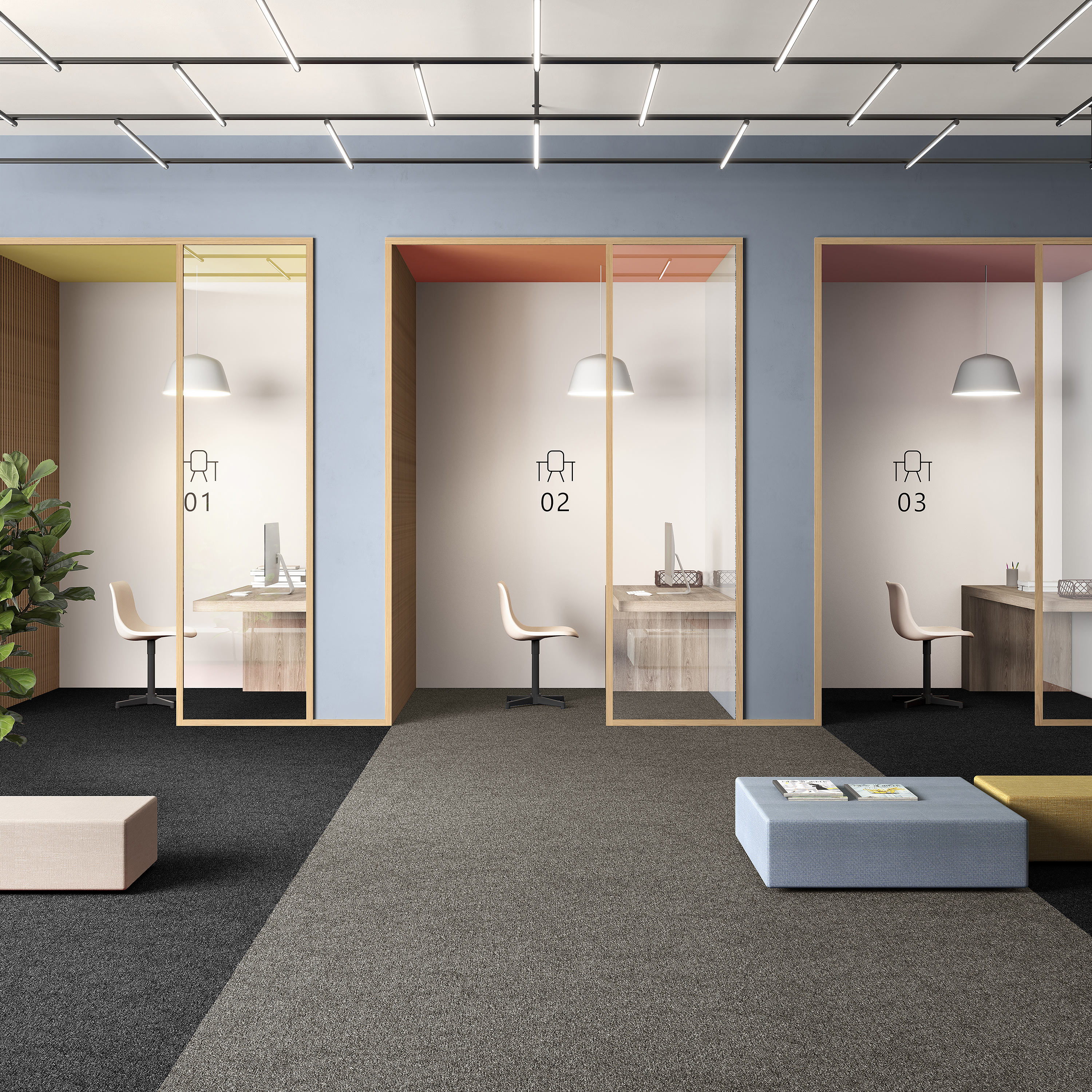 Ковровая плитка Medusa Tile 40 (500*500*5 мм) — купить в Березовском