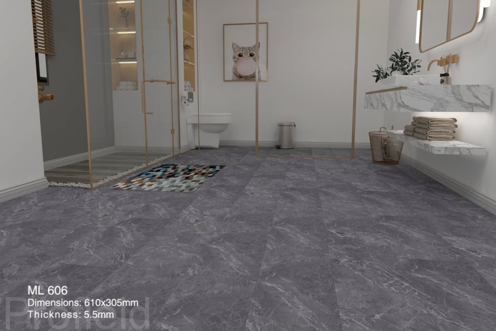 SPC ламинат "Profield" Грей марбл (305*610*5,5 мм) — купить в Березовском