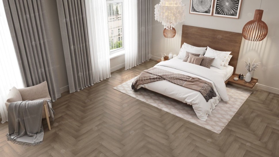 Виниловая плитка "Alpine Floor" Parquet LVT Дуб Насыщенный (590*118*2,5 мм) — купить в Березовском