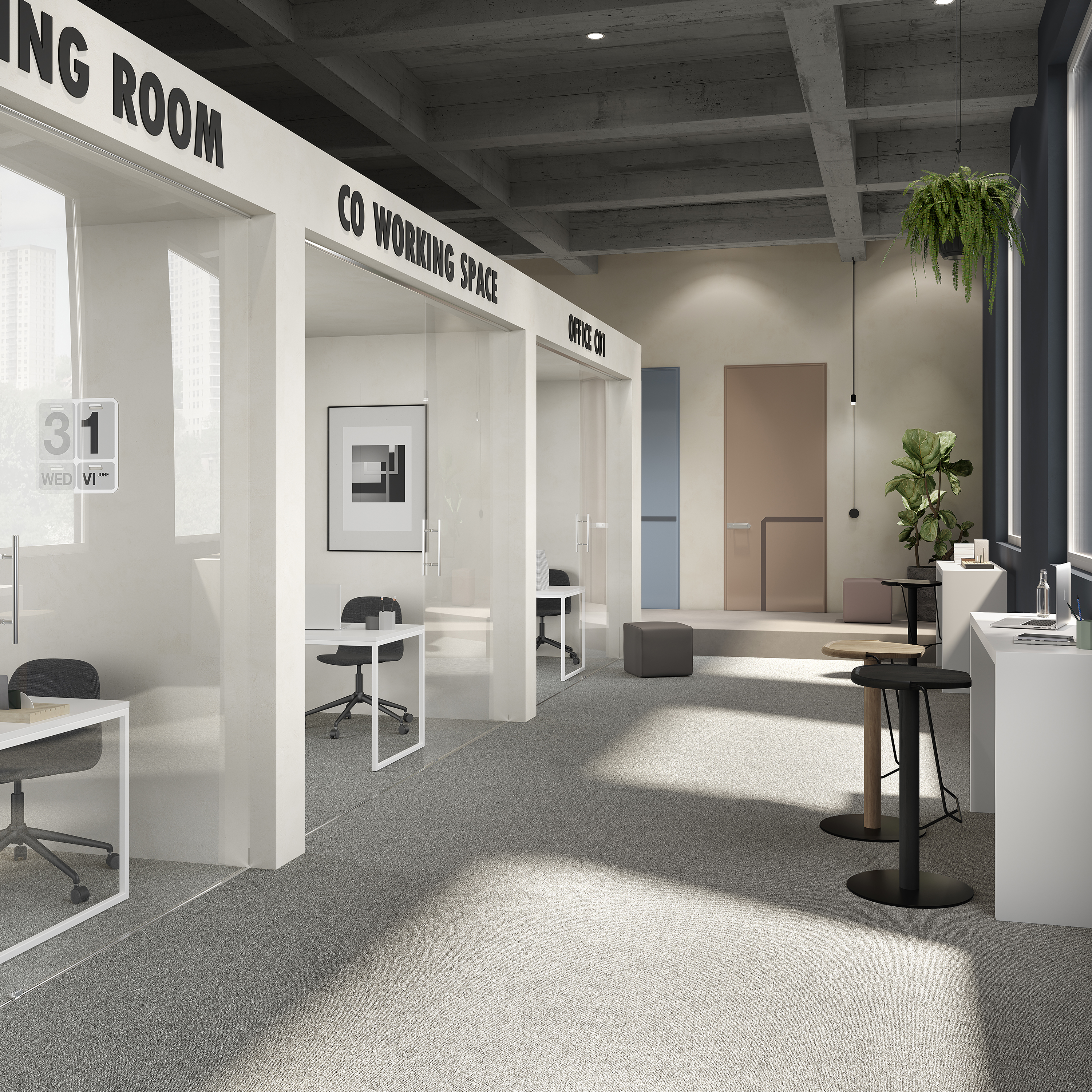 Ковровая плитка Medusa Tile 94 (500*500*5 мм) — купить в Березовском