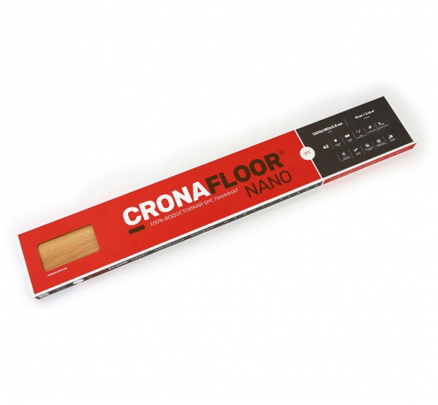 SPC ламинат "CronaFloor" Nano 4V Клен (1200*180*3,5 мм) — купить в Березовском