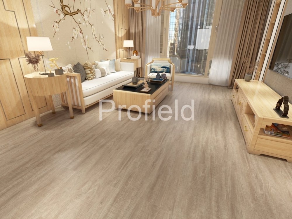 HSPC ламинат "Profield" Тик натуральный (1200*228*5,5 мм) — купить в Березовском