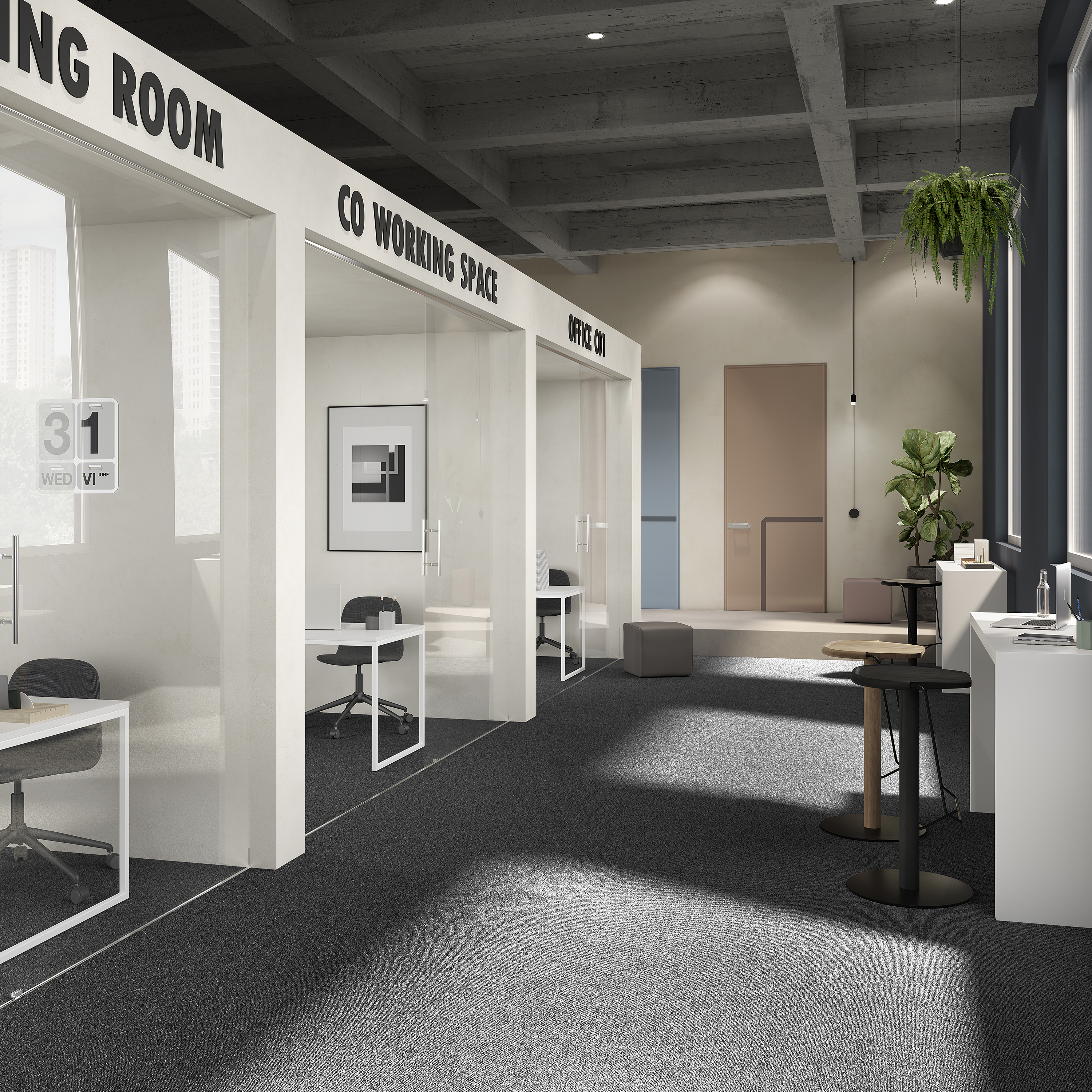 Ковровая плитка Medusa Tile 99 (500*500*5 мм) — купить в Березовском