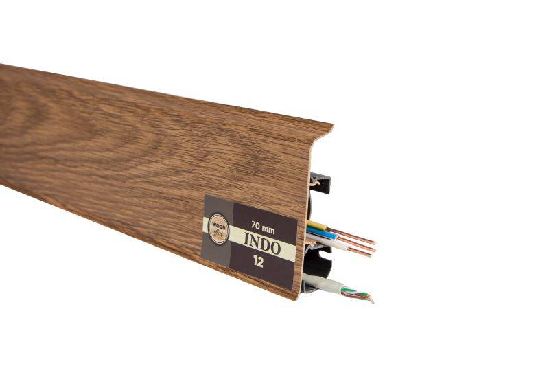 Плинтус "Arbiton" Indo Дуб Темный (2500*26*70 мм) — купить в Березовском