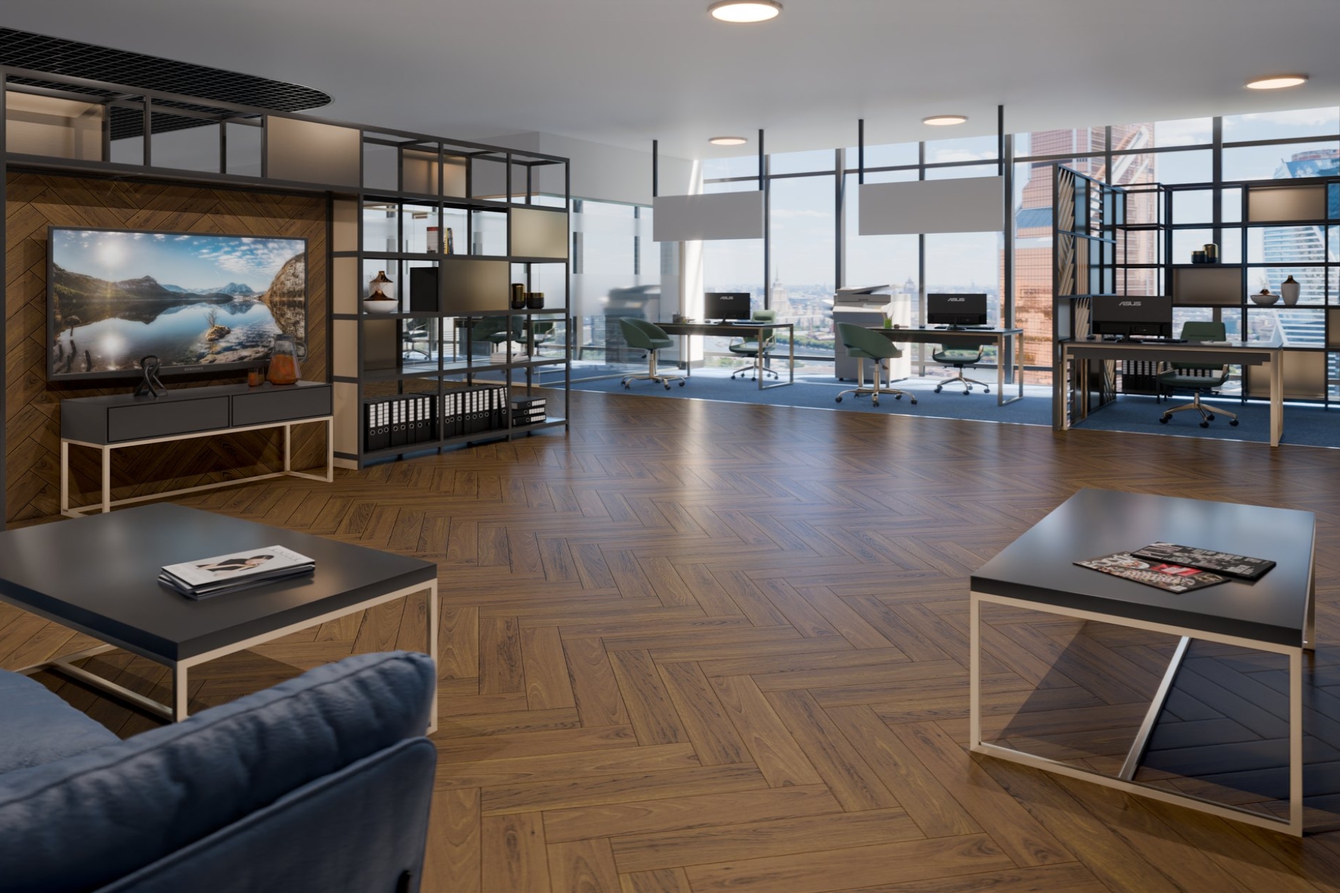 Инженерный паркет «Damy Floor» Ореховый (укладка елочкой) — купить в Березовском