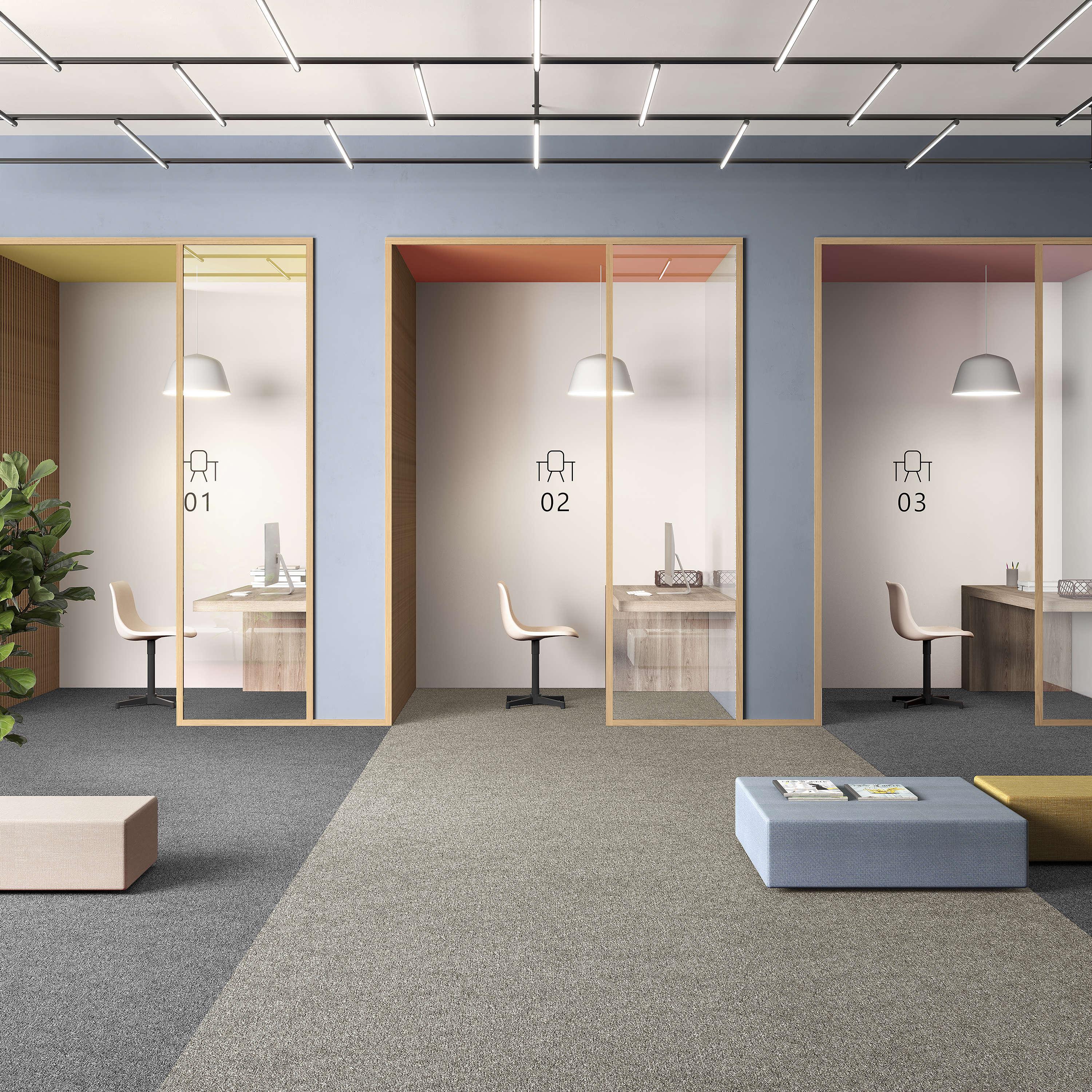 Ковровая плитка Medusa Tile 33 (500*500*5 мм) — купить в Березовском