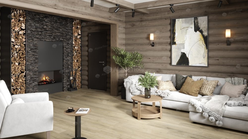 SPC Ламинат "Alpine Floor" Дуб сливочный (1220*183*8 мм) — купить в Березовском