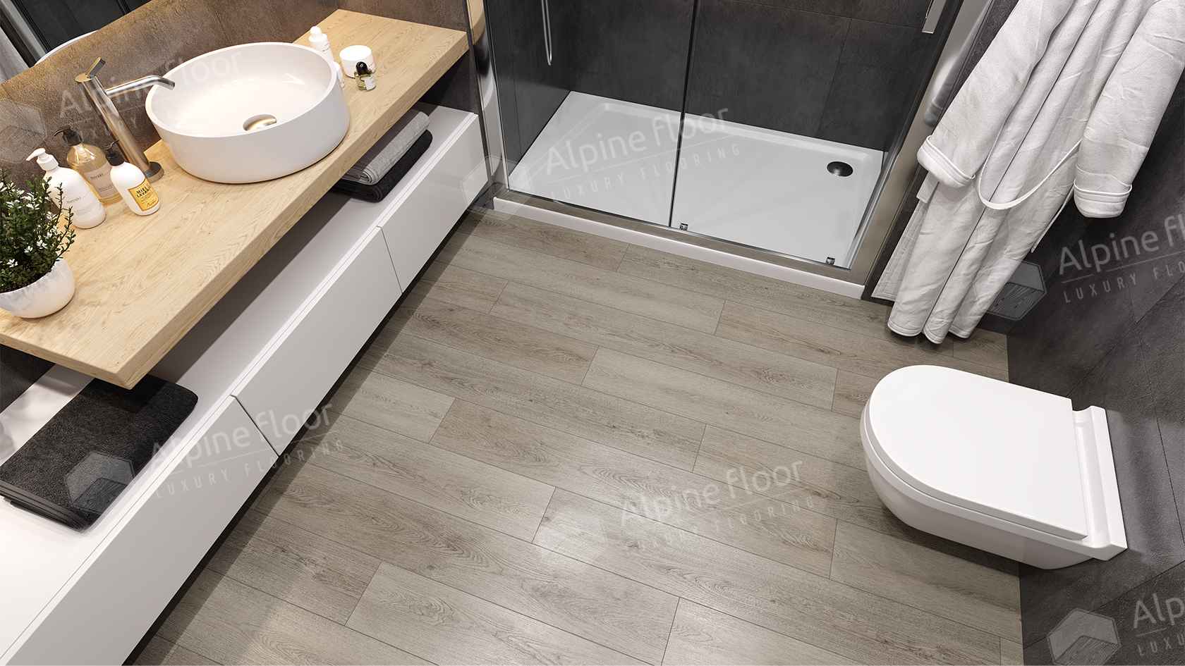 Кварцвиниловая плитка LVT "Alpine Floor" Мета (1219,2*184,15*2,5 мм) — купить в Березовском