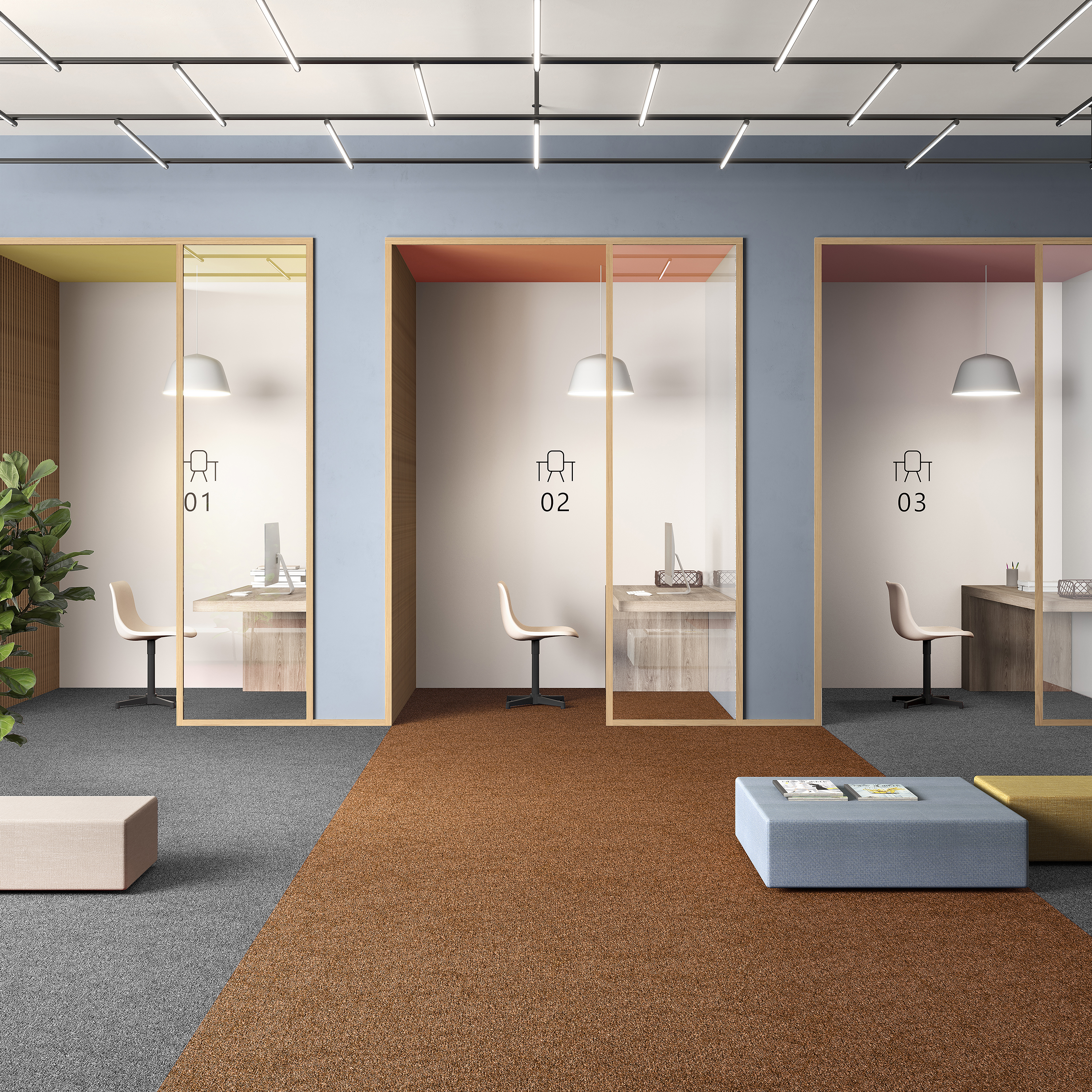 Ковровая плитка Medusa Tile 84 (500*500*5 мм) — купить в Березовском