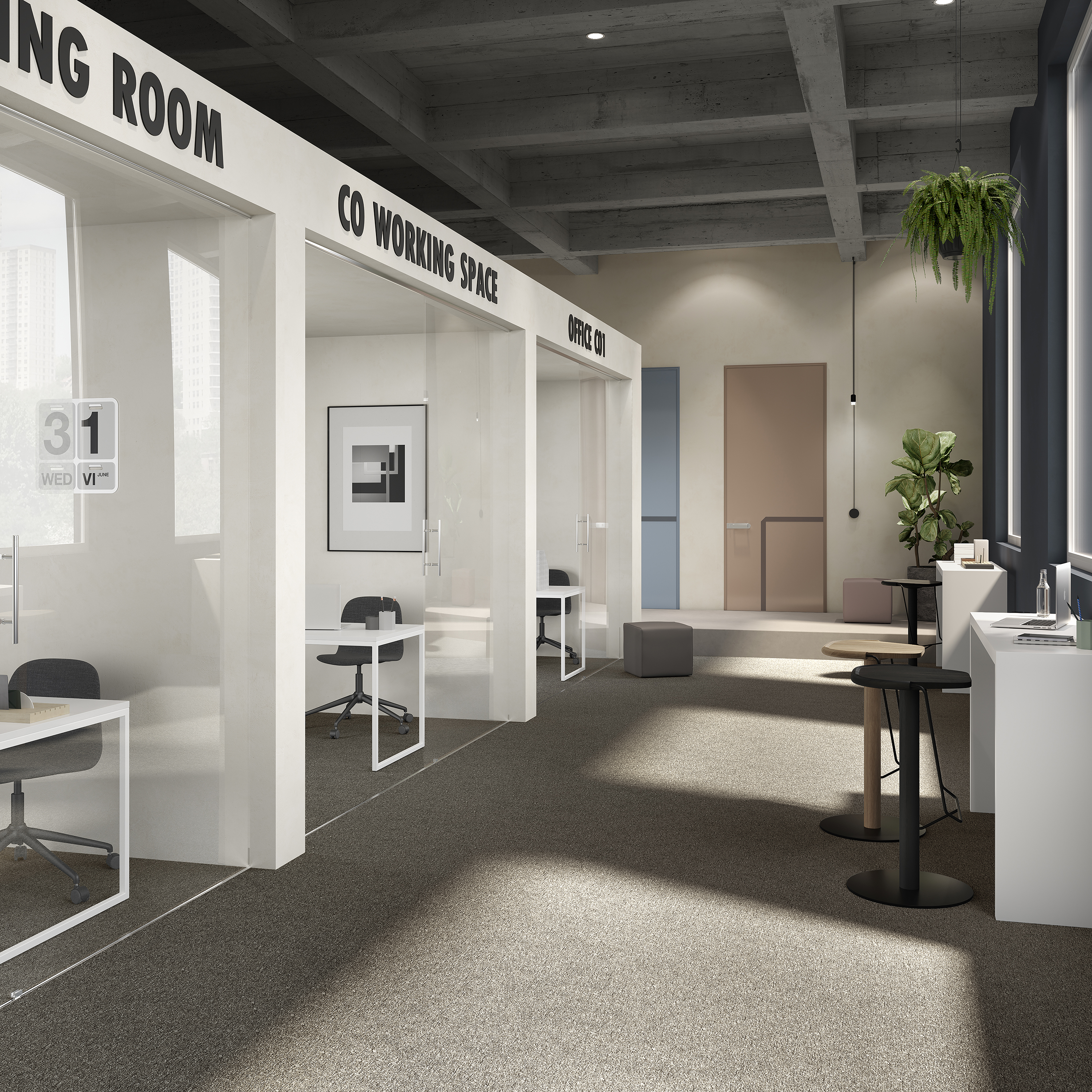 Ковровая плитка Medusa Tile 43 (500*500*5 мм) — купить в Березовском