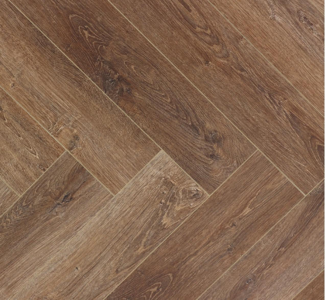 Виниловый ламинат SPC "Cronafloor" Herringbone Дуб Тулуза (640*128*4,5 мм) — купить в Березовском