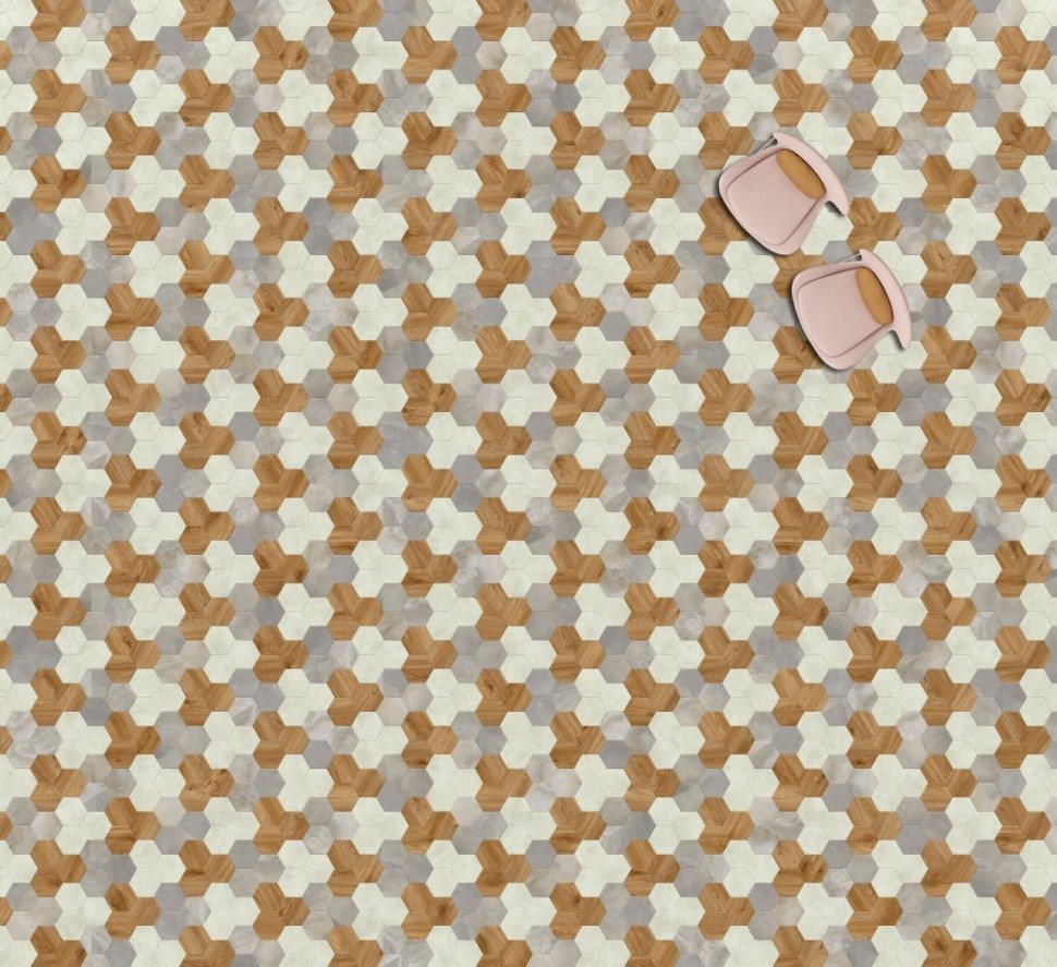 Виниловая плитка "Moduleo" Moods Hexagon 351 (226,32*196*2,5 мм) — купить в Березовском