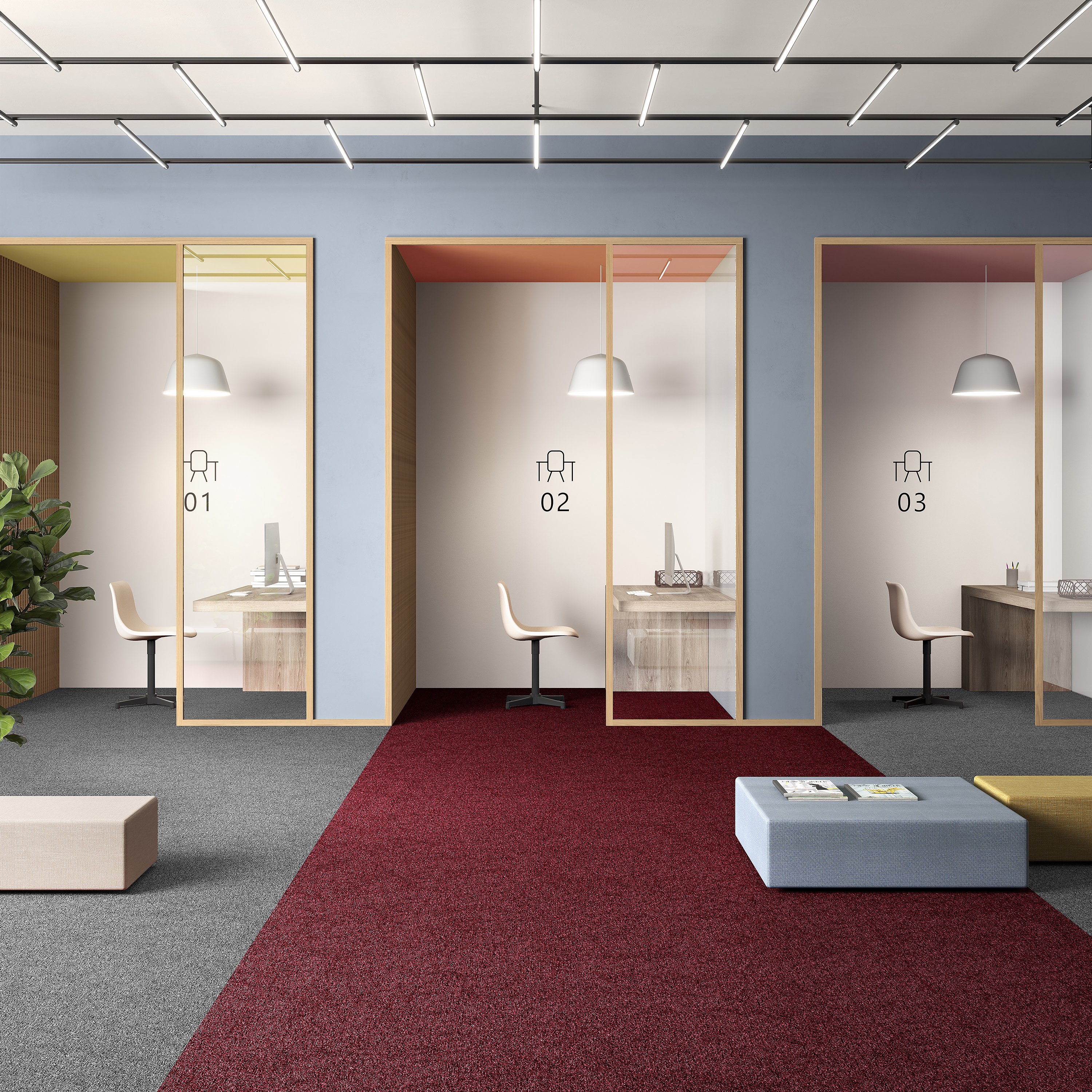 Ковровая плитка Medusa Tile 11 (500*500*5 мм) — купить в Березовском