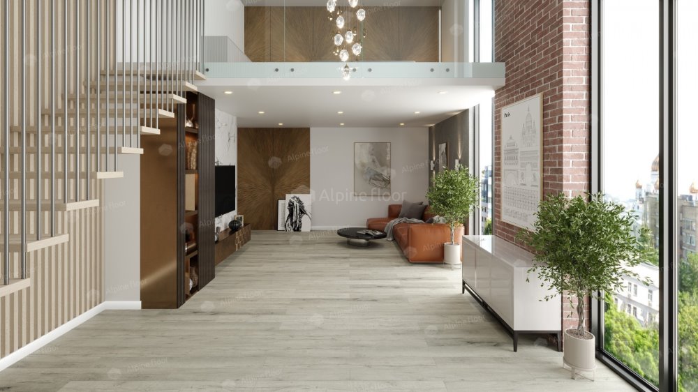 SPC Ламинат "Alpine Floor" Дуб серебряный (1220*183*8 мм) — купить в Березовском