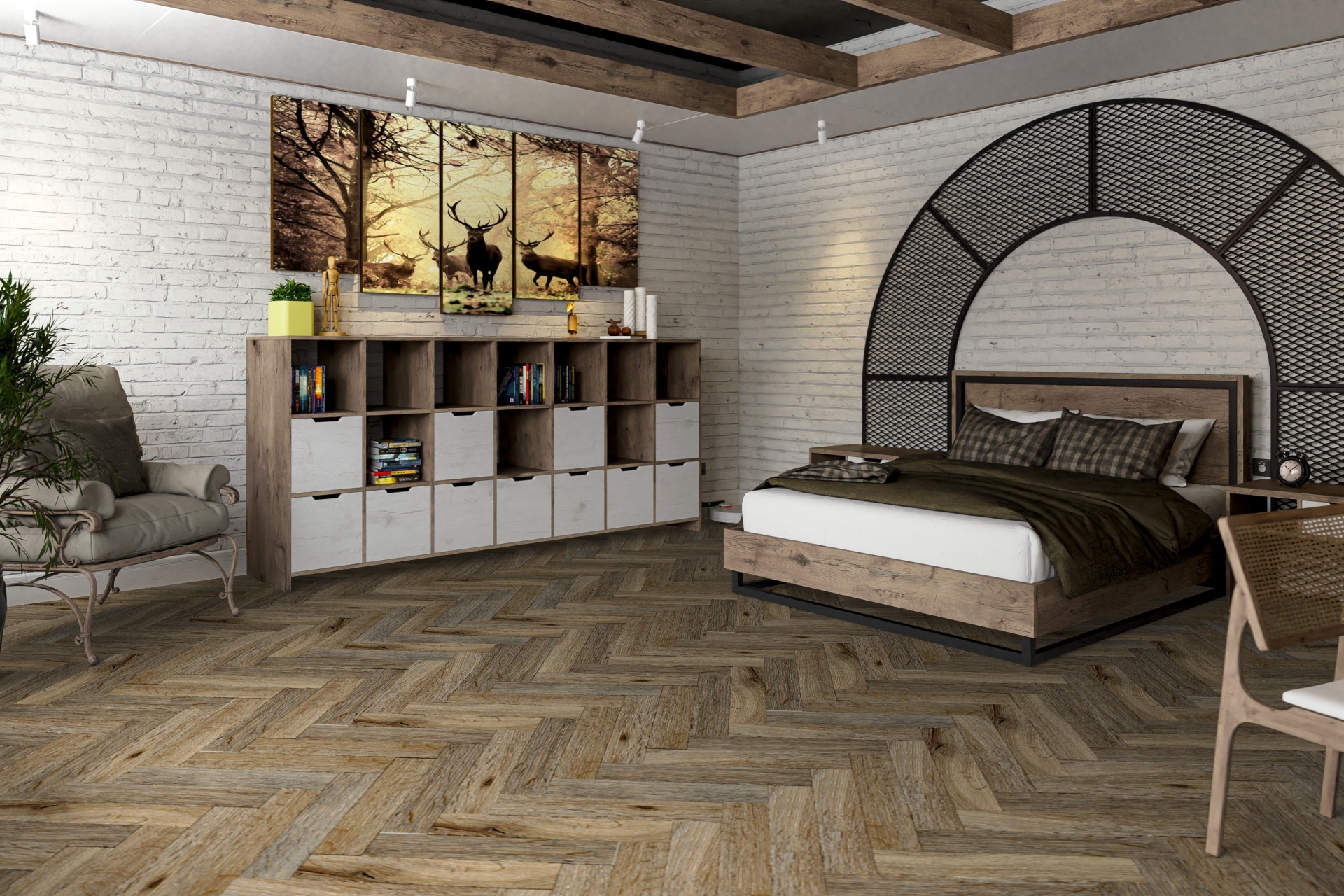 Усовершенствованная кварц-виниловая плитка «Damy Floor» Ковентри (590*118*2,5 мм) — купить в Березовском