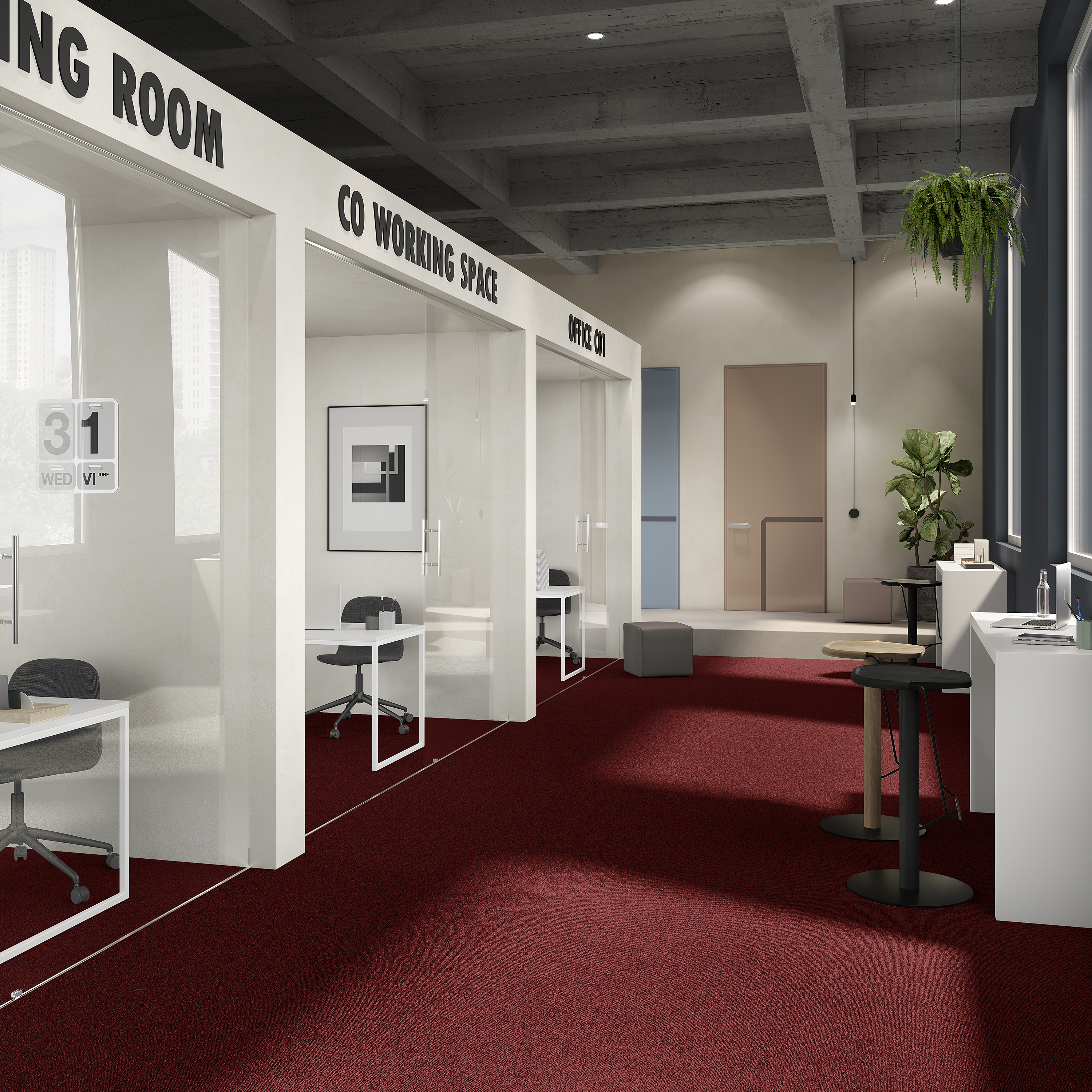 Ковровая плитка Medusa Tile 11 (500*500*5 мм) — купить в Березовском