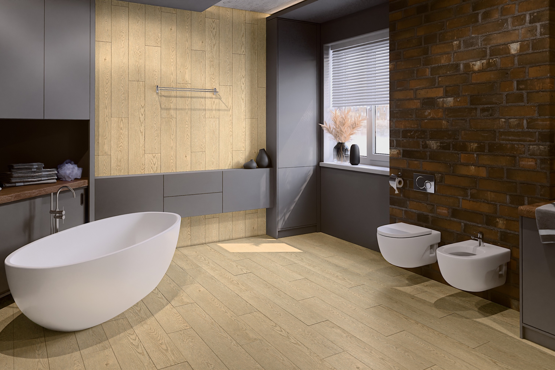 SPC ламинат «Damy Floor» Дуб Латте (1220*180*4 мм) — купить в Березовском