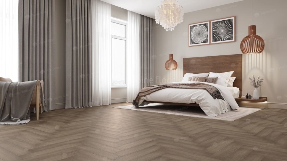 Виниловая плитка "Alpine Floor" Parquet LVT Дуб Насыщенный (590*118*2,5 мм) — купить в Березовском
