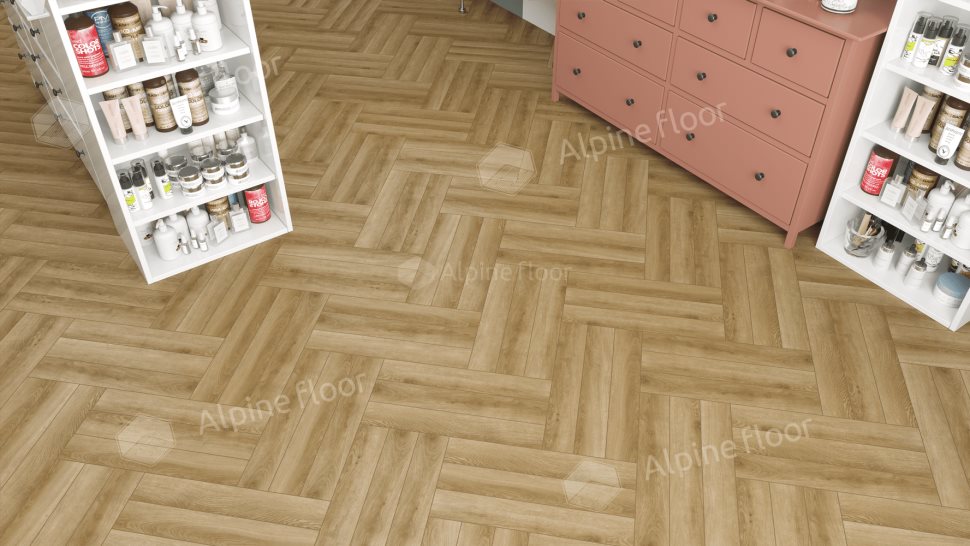 Ламинат "Alpine Floor" Herringbone 12 PRO Дуб Эльзас (606*101*12 мм) — купить в Березовском