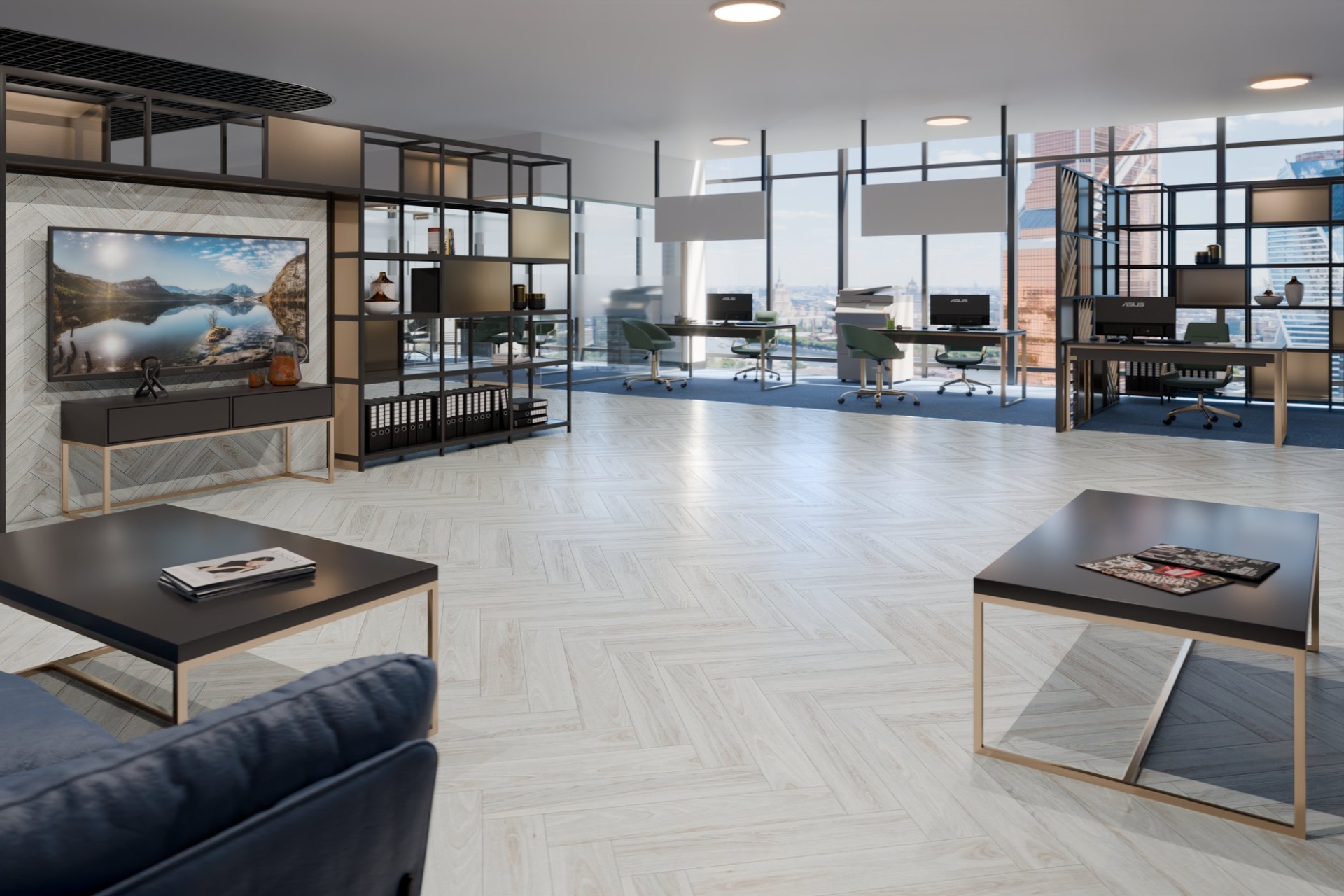 Инженерный паркет «Damy Floor» Ванильный (укладка елочкой) — купить в Березовском