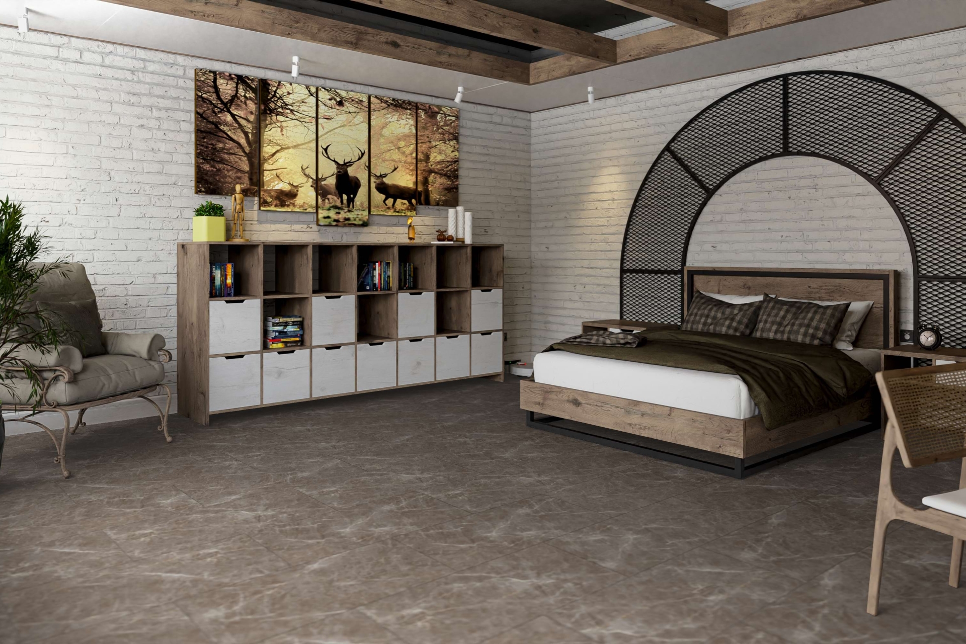 Усовершенствованная кварц-виниловая плитка «Damy Floor» Макалу (912,4*455,2*2,5 мм) — купить в Березовском