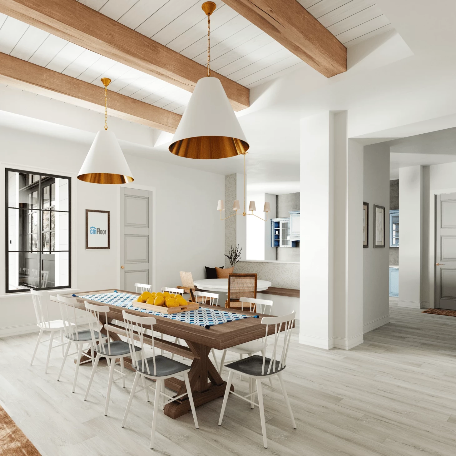 SPC плитка для пола Дуб Ледяной (1220*180*4 мм) — купить в Березовском