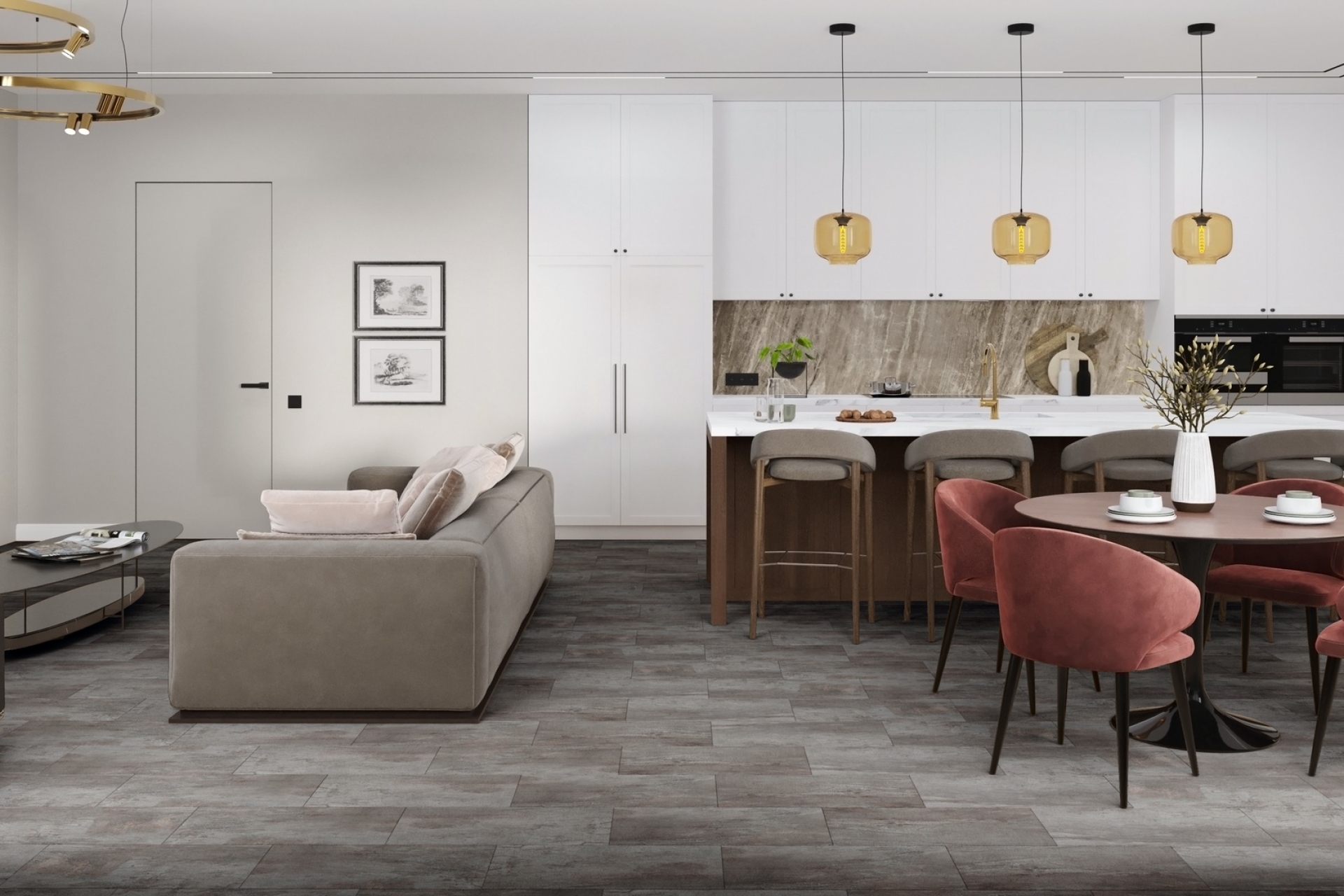 SPC плитка «Damy Floor» Вайсхорн (610*305*5 мм) — купить в Березовском