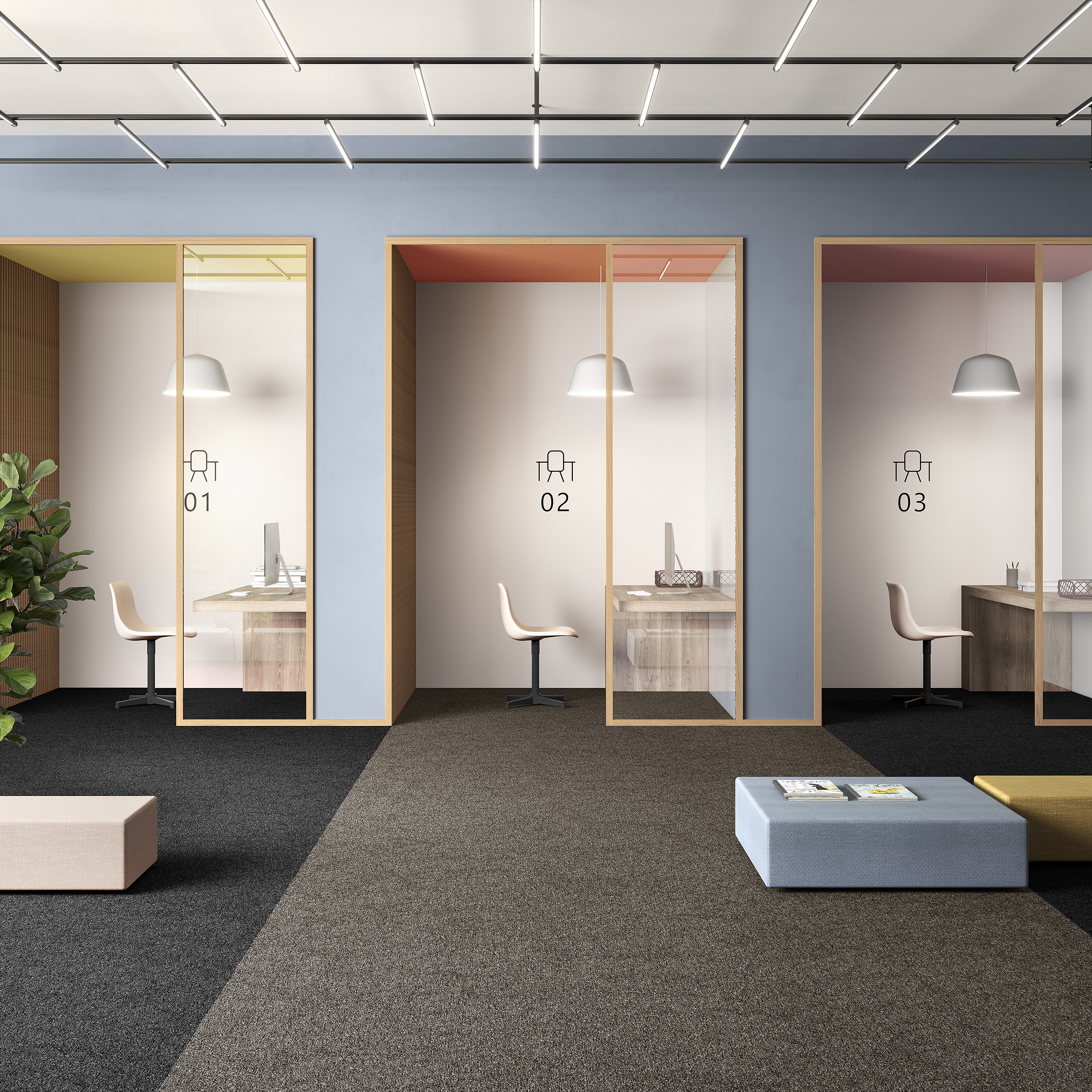 Ковровая плитка Medusa Tile 43 (500*500*5 мм) — купить в Березовском