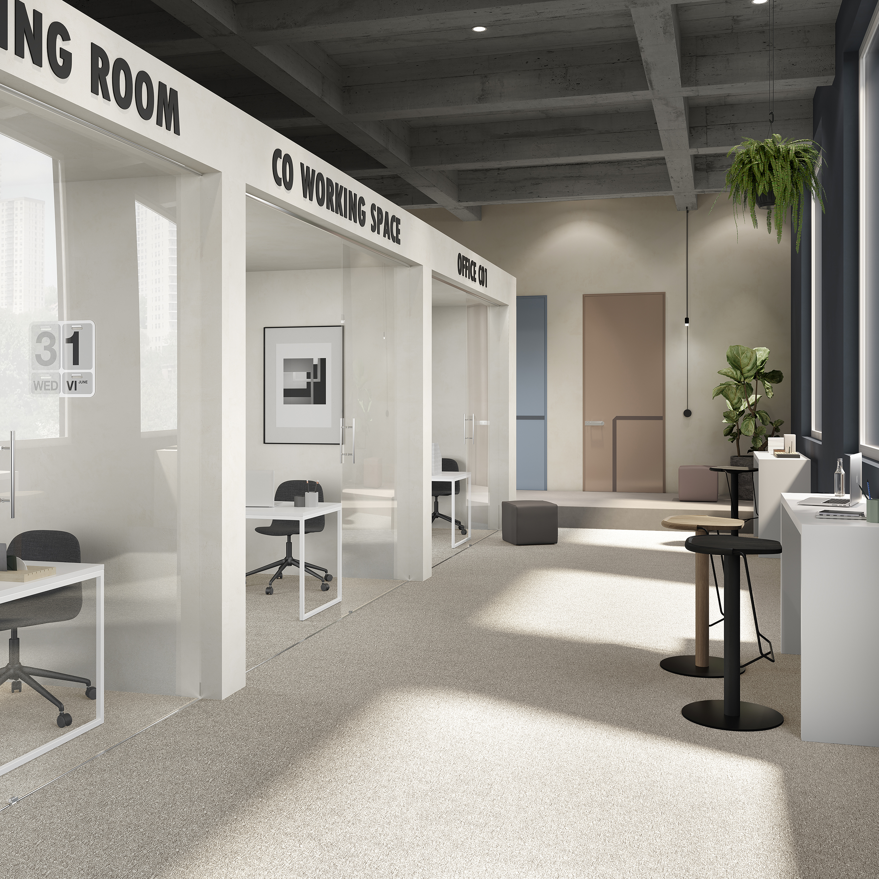 Ковровая плитка Medusa Tile 33 (500*500*5 мм) — купить в Березовском