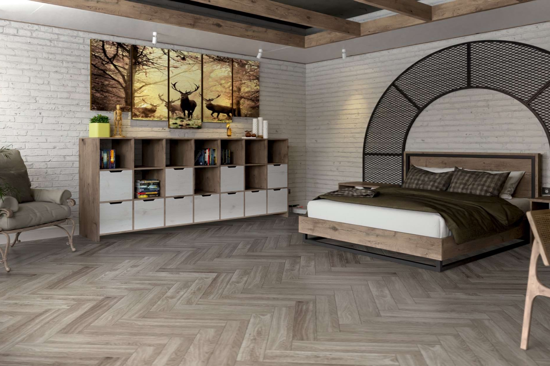 Инженерный паркет «Damy Floor» Скандинавский (укладка елочкой) — купить в Березовском