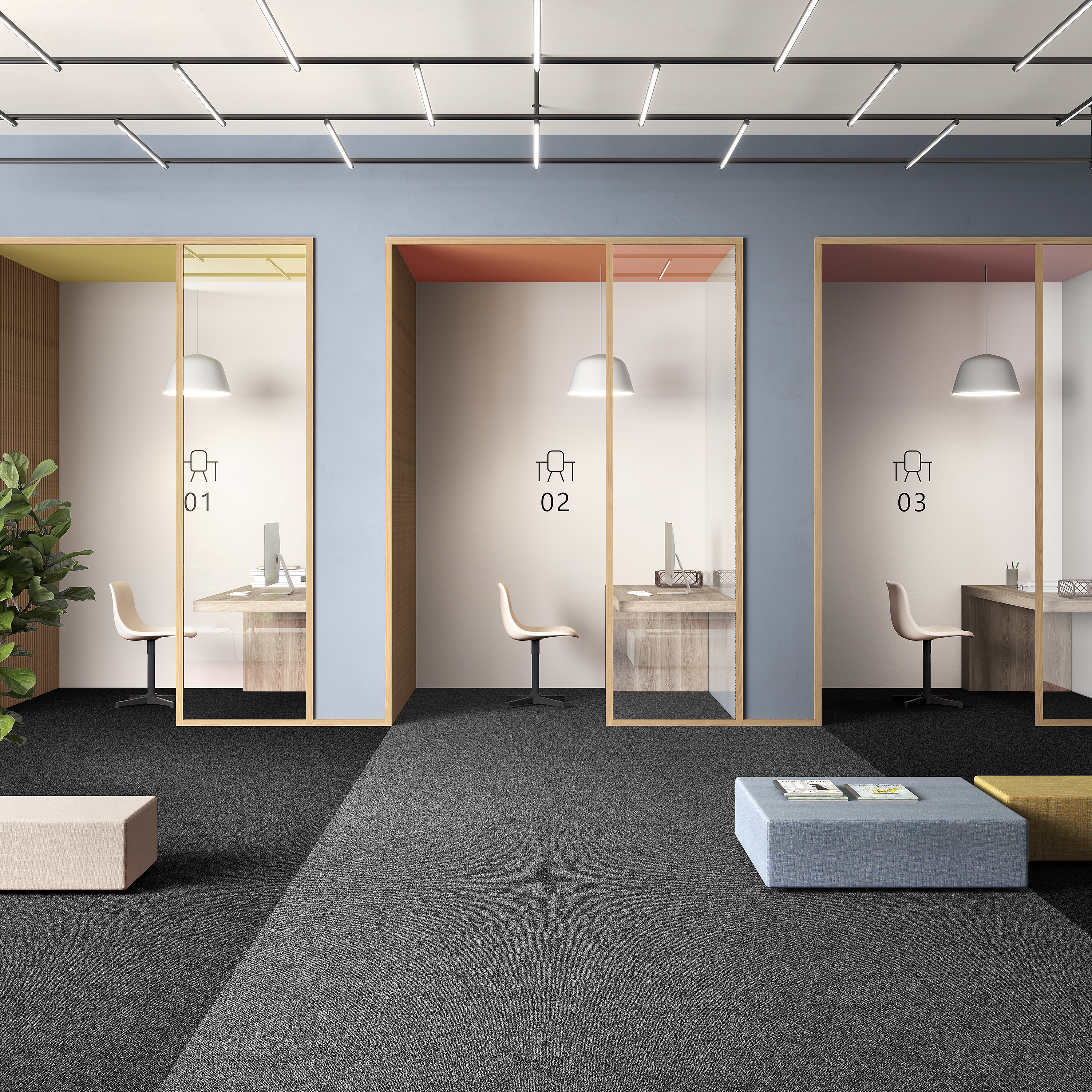 Ковровая плитка Medusa Tile 98 (500*500*5 мм) — купить в Березовском