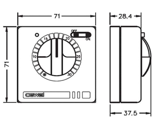 Терморегулятор Cewal RQ10 — купить в Березовском