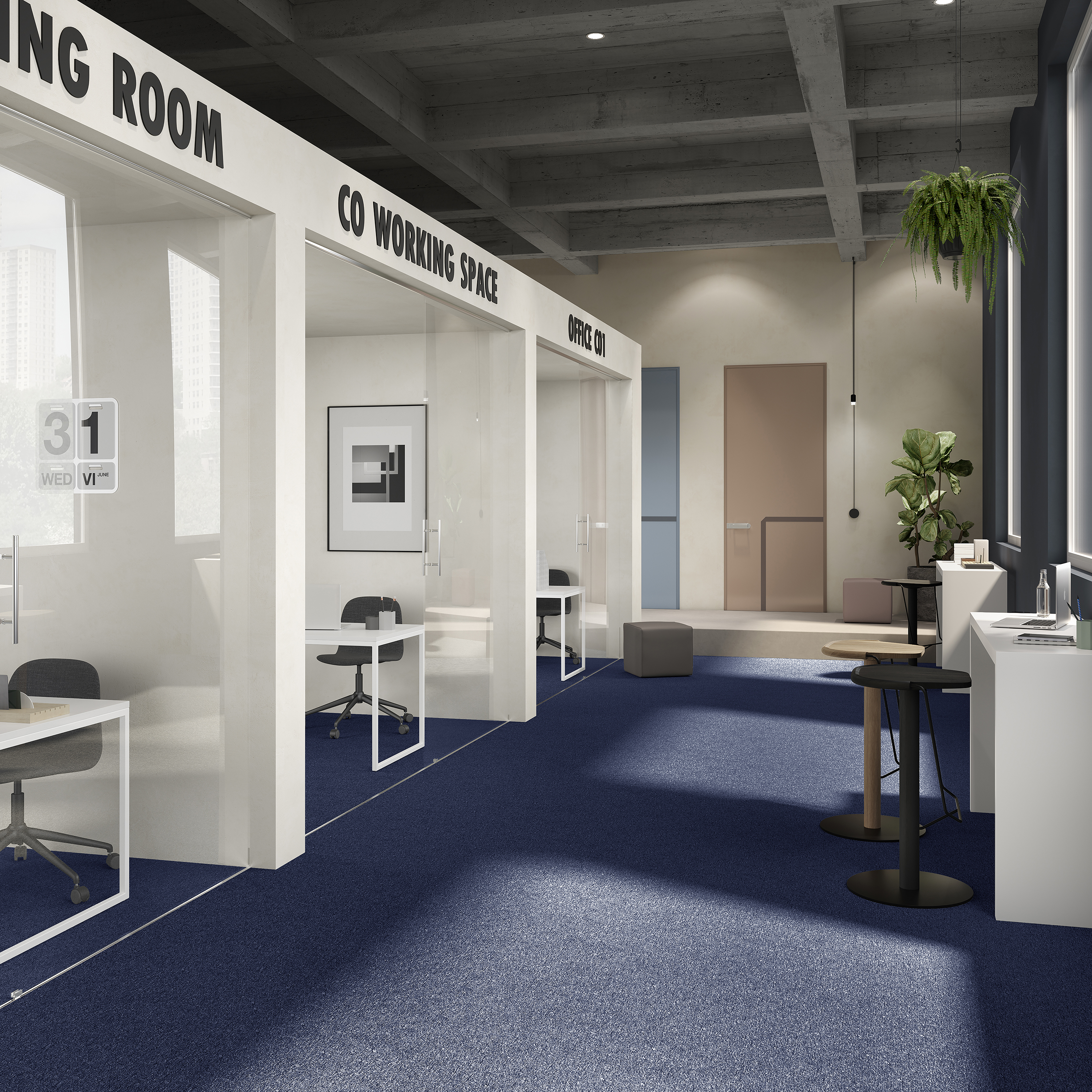 Ковровая плитка Medusa Tile 77 (500*500*5 мм) — купить в Березовском