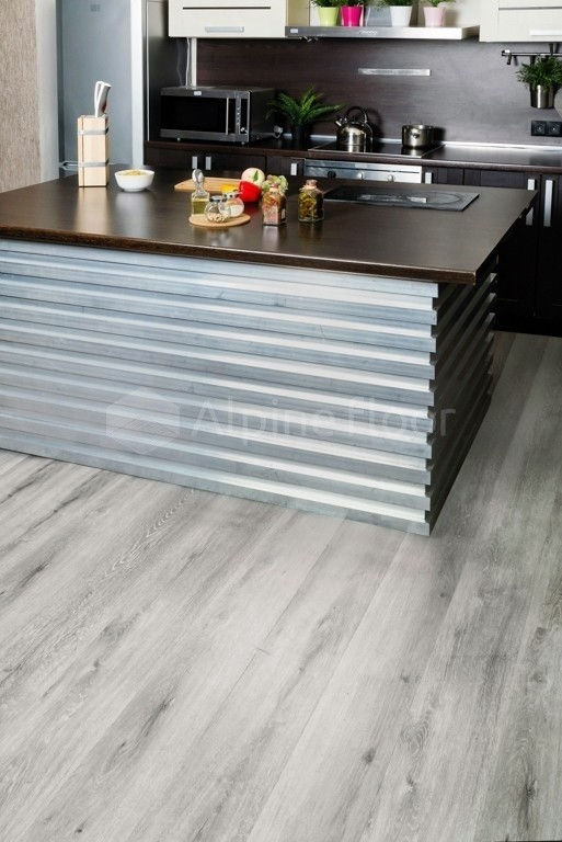 Замковая ПВХ плитка "Alpine Floor" Ясень Серый  (1220*183*4мм) — купить в Березовском