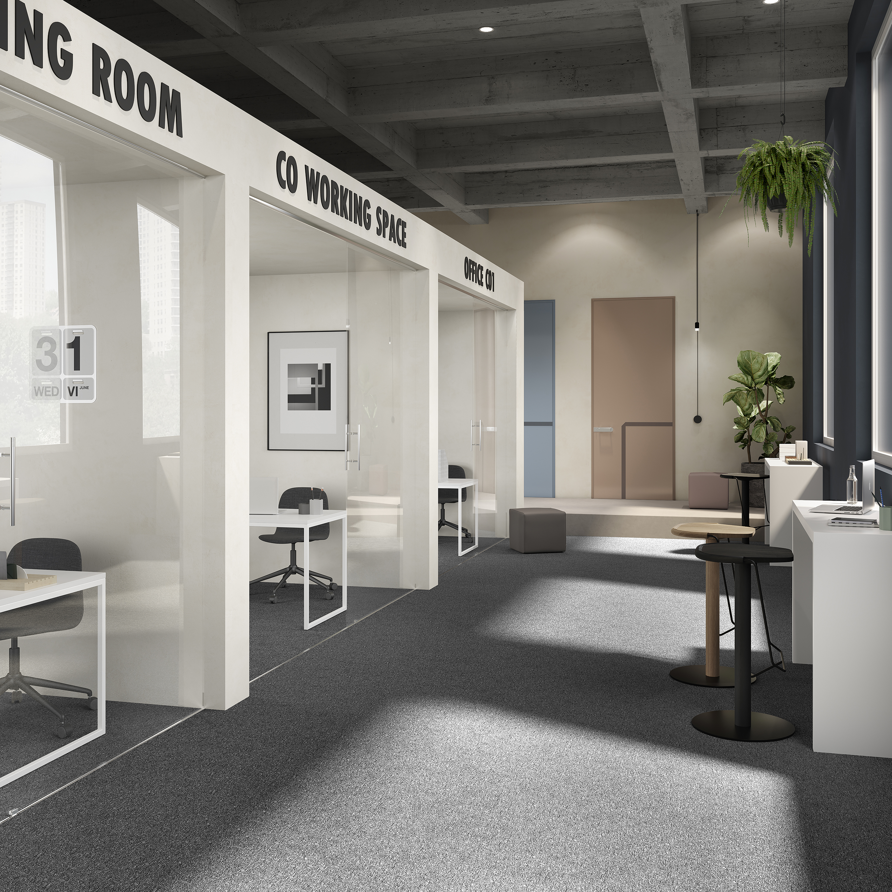 Ковровая плитка Medusa Tile 98 (500*500*5 мм) — купить в Березовском